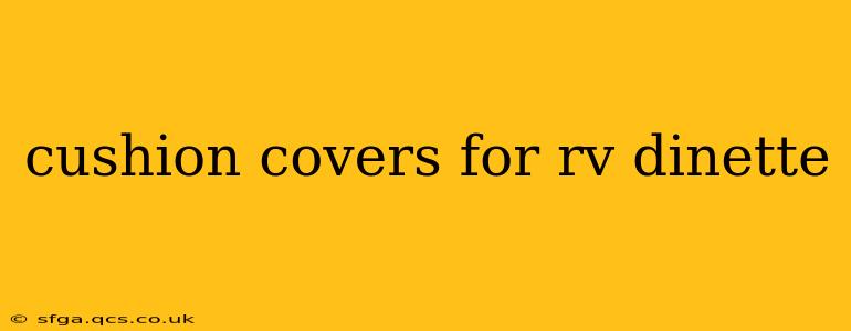 cushion covers for rv dinette