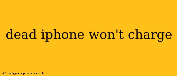 dead iphone won't charge
