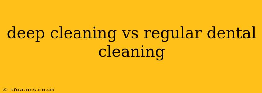 deep cleaning vs regular dental cleaning