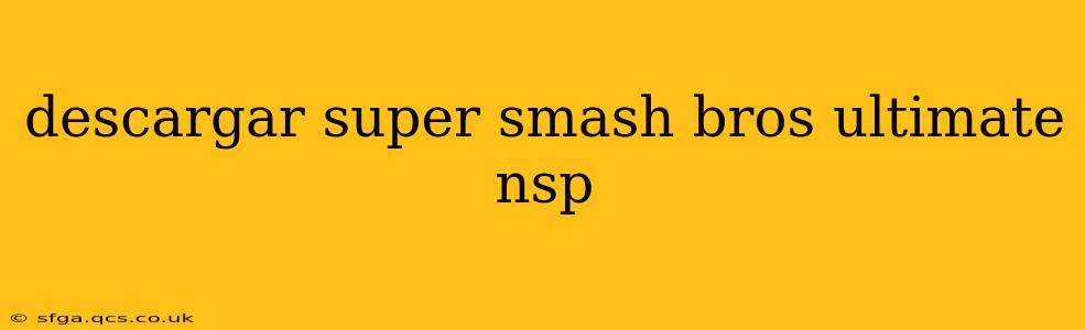 descargar super smash bros ultimate nsp
