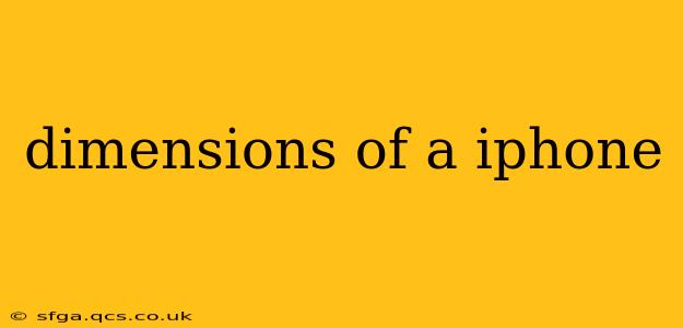 dimensions of a iphone