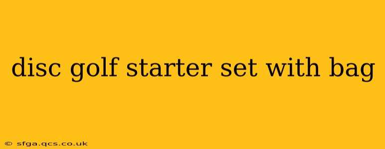 disc golf starter set with bag