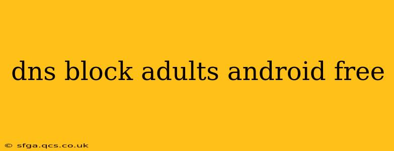 dns block adults android free