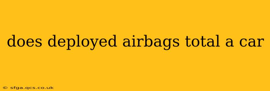 does deployed airbags total a car