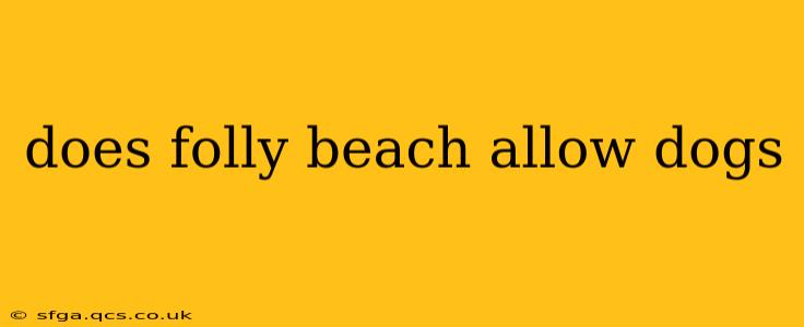 does folly beach allow dogs