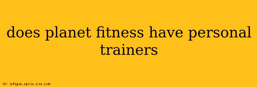 does planet fitness have personal trainers