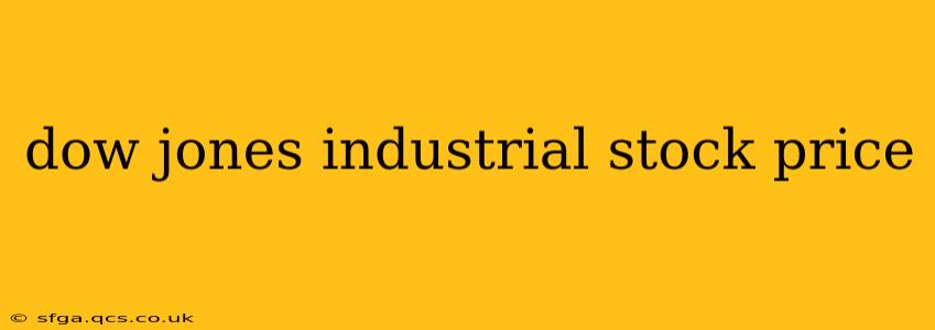 dow jones industrial stock price