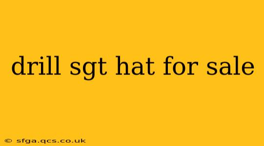 drill sgt hat for sale