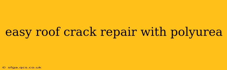 easy roof crack repair with polyurea