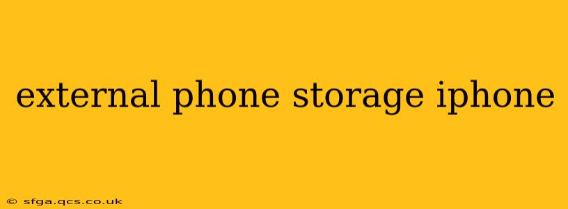 external phone storage iphone