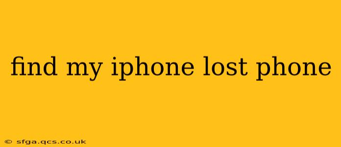 find my iphone lost phone