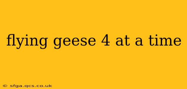 flying geese 4 at a time