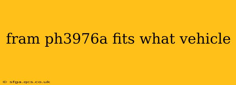 fram ph3976a fits what vehicle