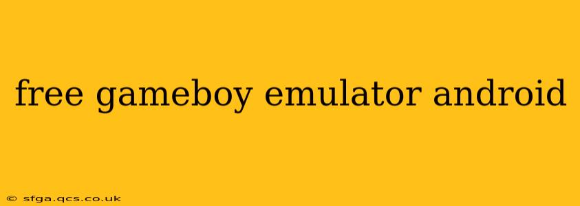 free gameboy emulator android