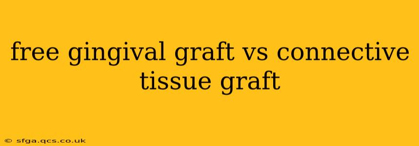 free gingival graft vs connective tissue graft