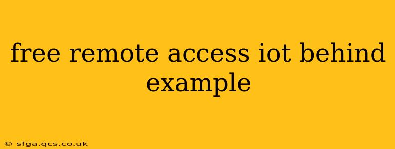 free remote access iot behind example