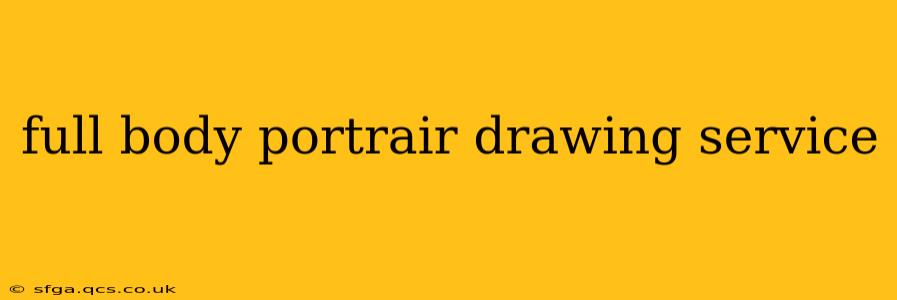 full body portrair drawing service