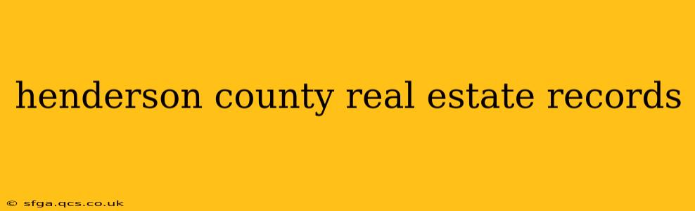 henderson county real estate records