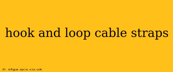 hook and loop cable straps