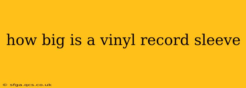 how big is a vinyl record sleeve