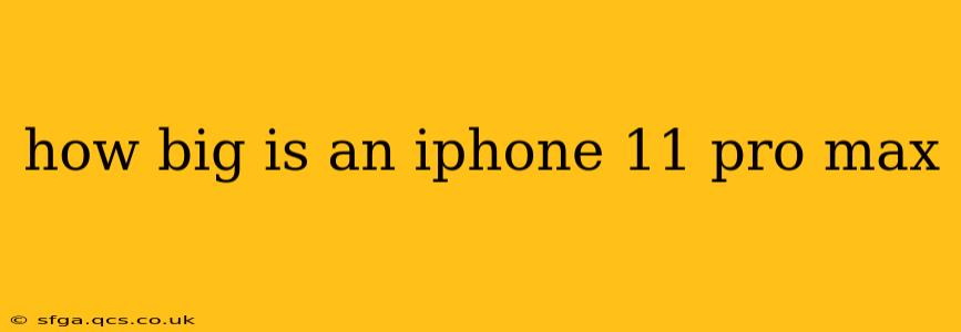 how big is an iphone 11 pro max