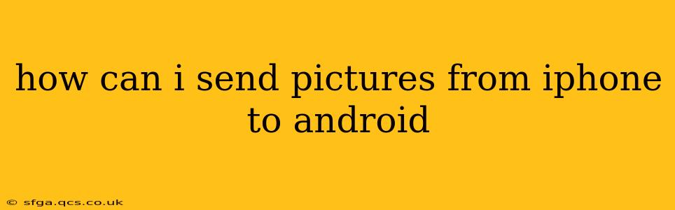 how can i send pictures from iphone to android