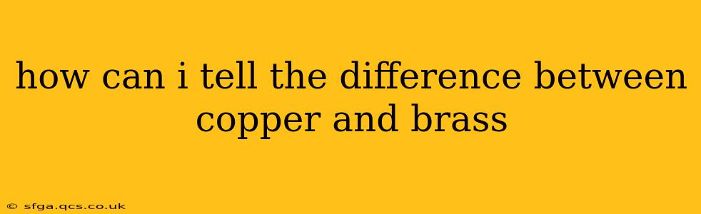 how can i tell the difference between copper and brass