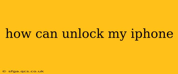 how can unlock my iphone