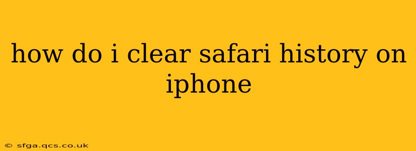 how do i clear safari history on iphone