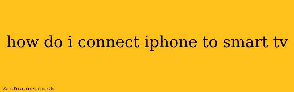 how do i connect iphone to smart tv