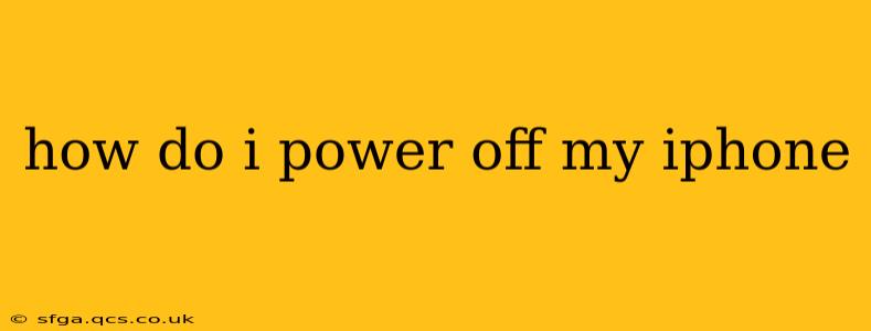 how do i power off my iphone