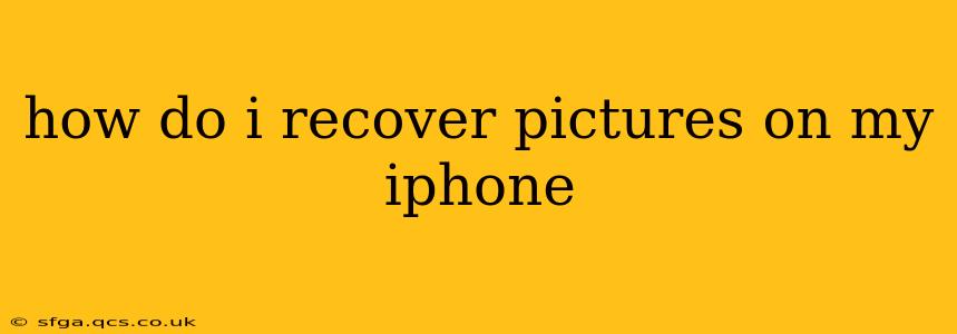 how do i recover pictures on my iphone