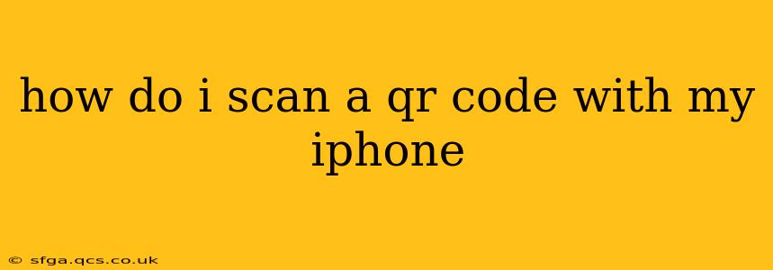 how do i scan a qr code with my iphone