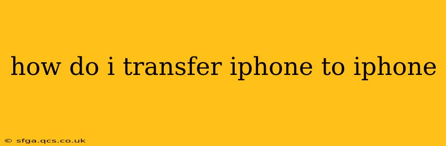 how do i transfer iphone to iphone
