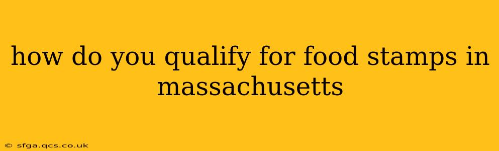 how do you qualify for food stamps in massachusetts