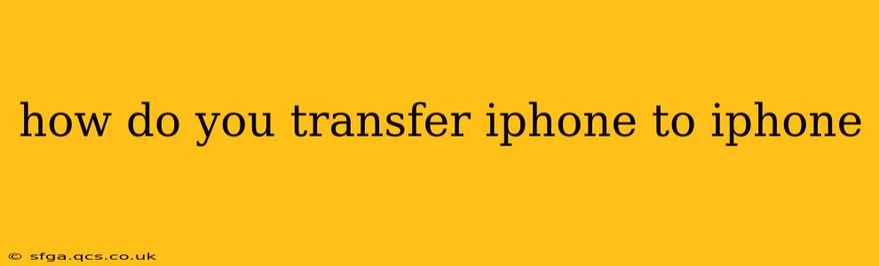 how do you transfer iphone to iphone