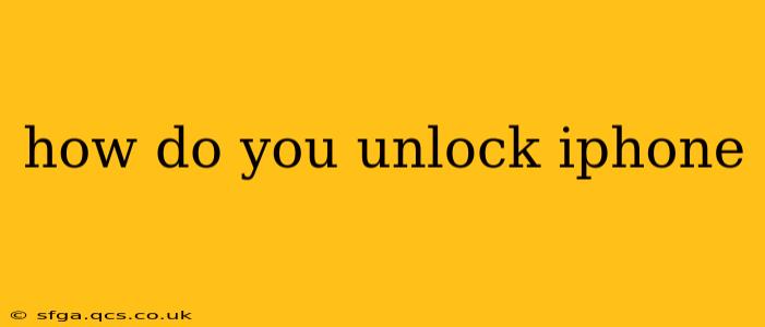 how do you unlock iphone
