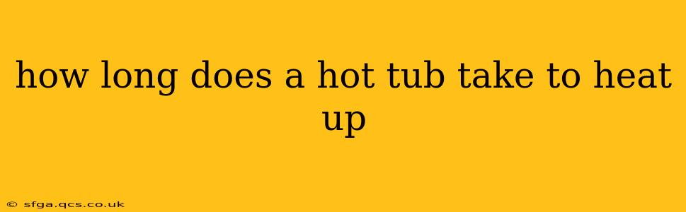 how long does a hot tub take to heat up