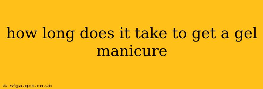 how long does it take to get a gel manicure