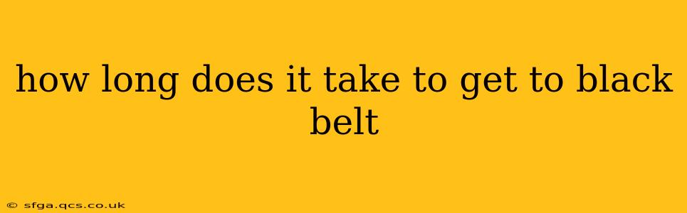 how long does it take to get to black belt