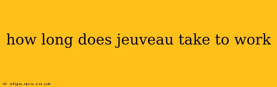 how long does jeuveau take to work