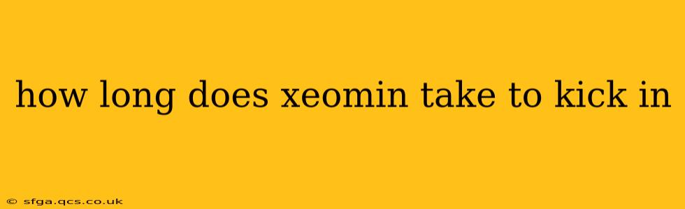 how long does xeomin take to kick in