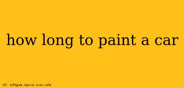 how long to paint a car