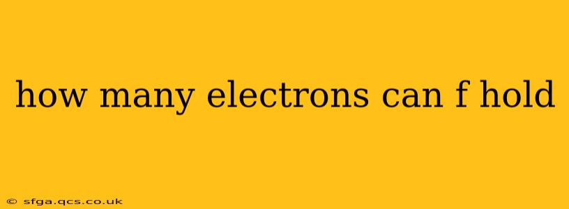 how many electrons can f hold