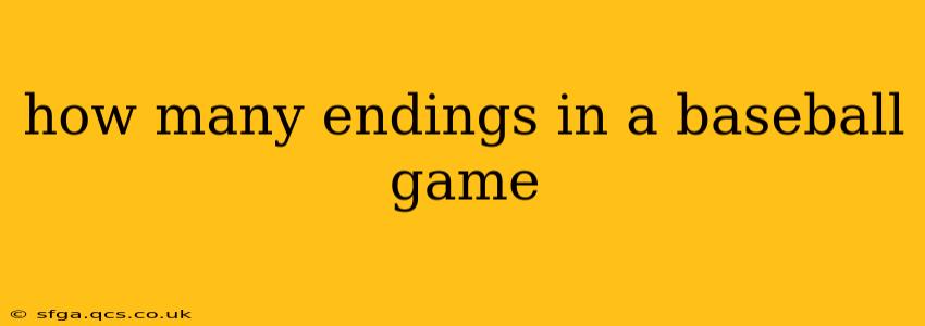 how many endings in a baseball game