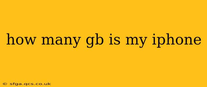 how many gb is my iphone