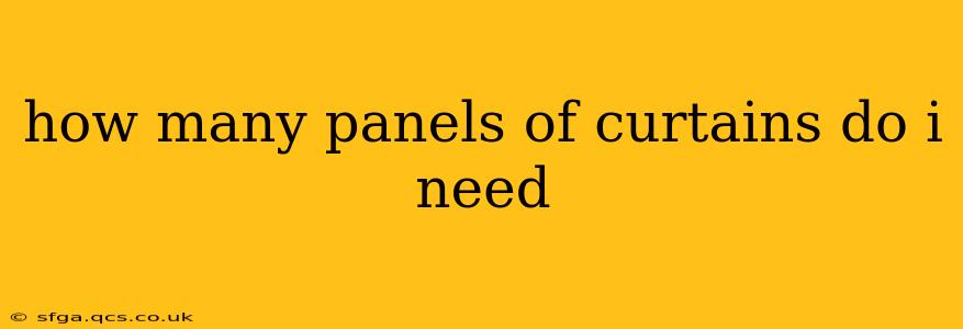 how many panels of curtains do i need