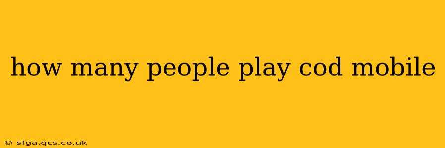 how many people play cod mobile