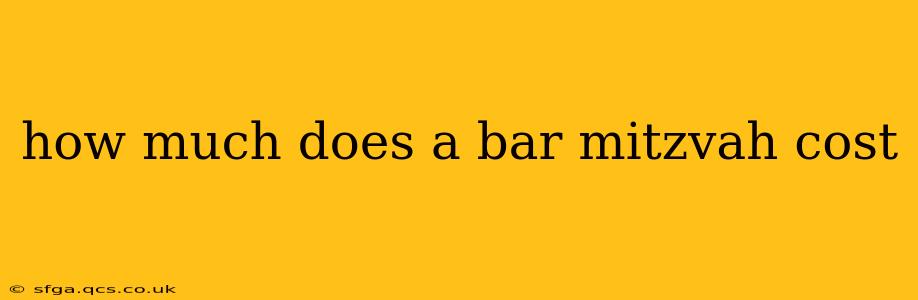 how much does a bar mitzvah cost
