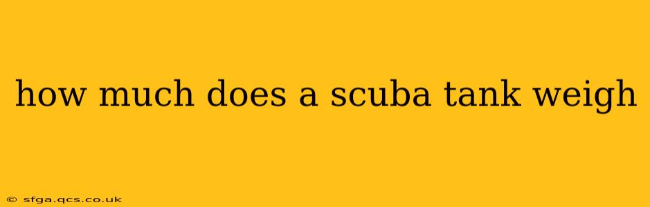 how much does a scuba tank weigh